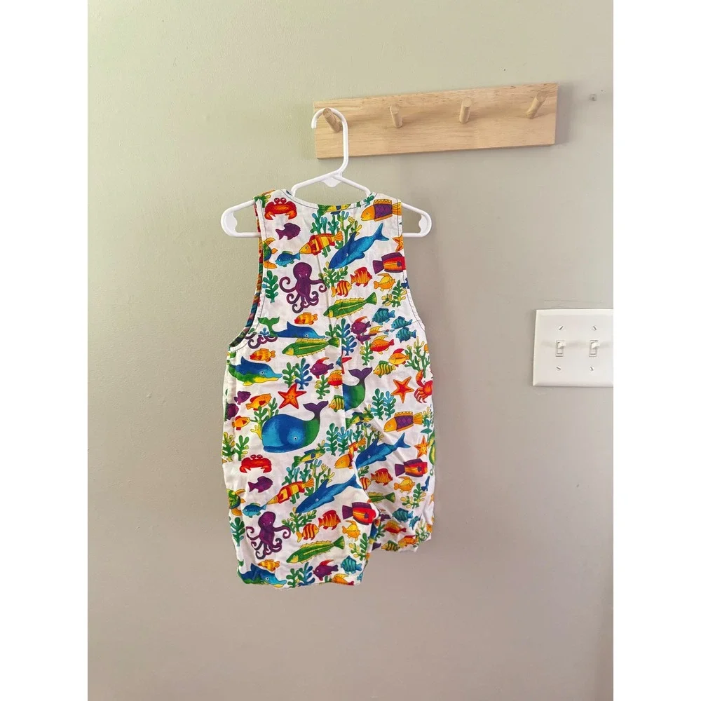 Vintage, handmade fish shortalls